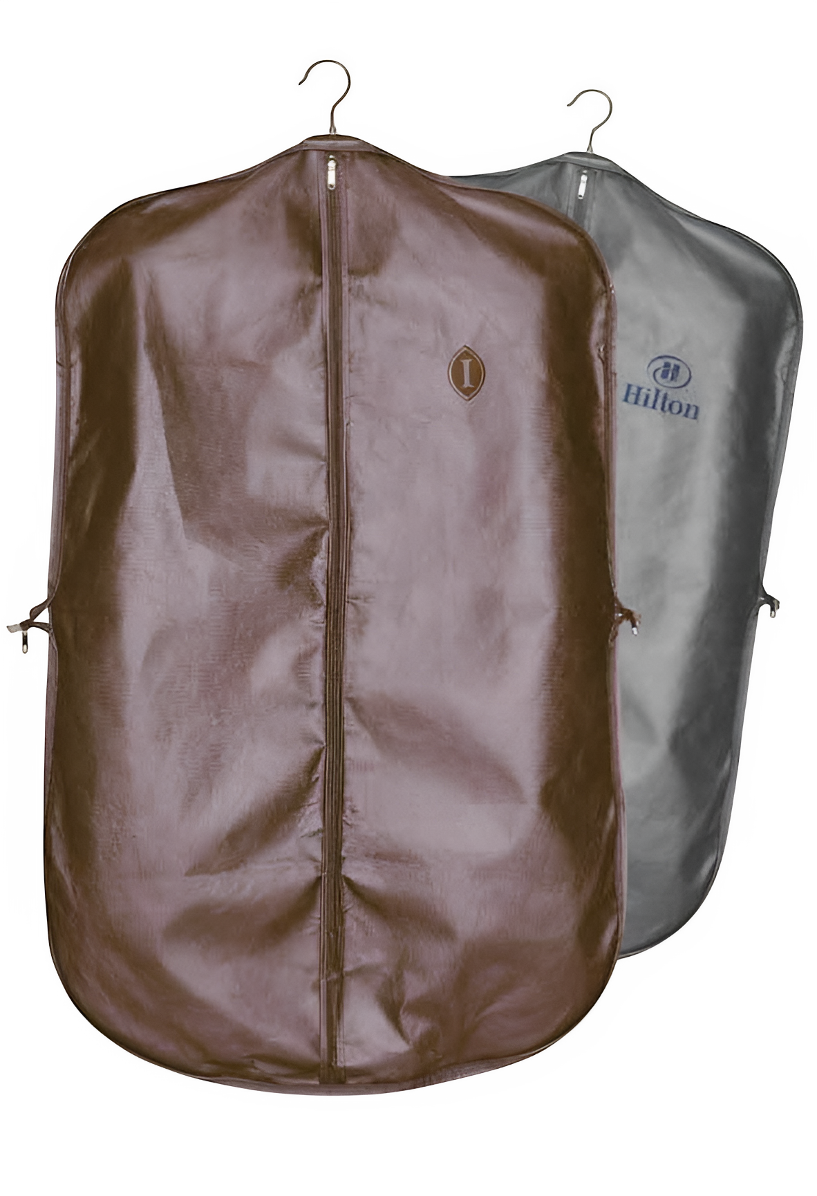 Non-woven hospitality bag brochure page featuring suit cover and abaya cover