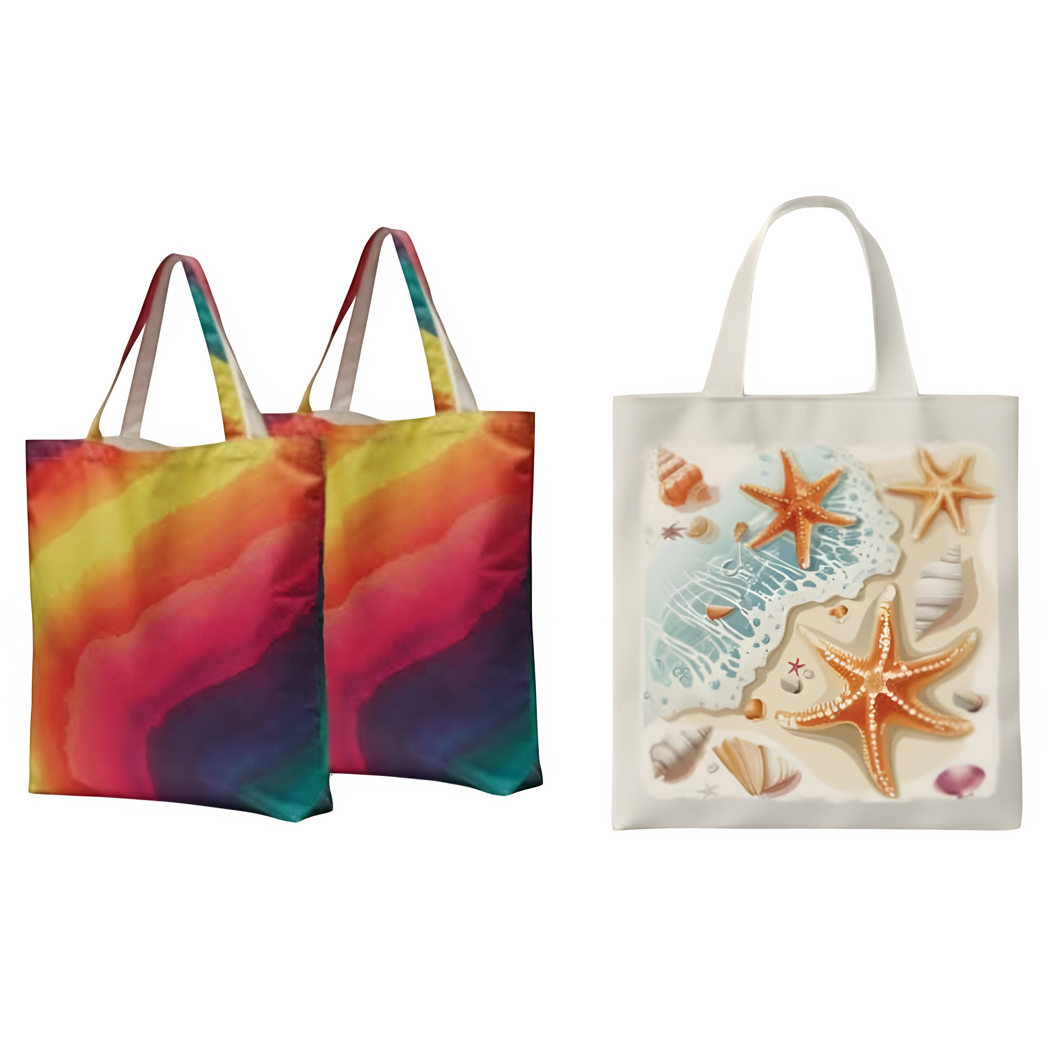 Polyester carry bag brochure page showing custom branded carry bag options